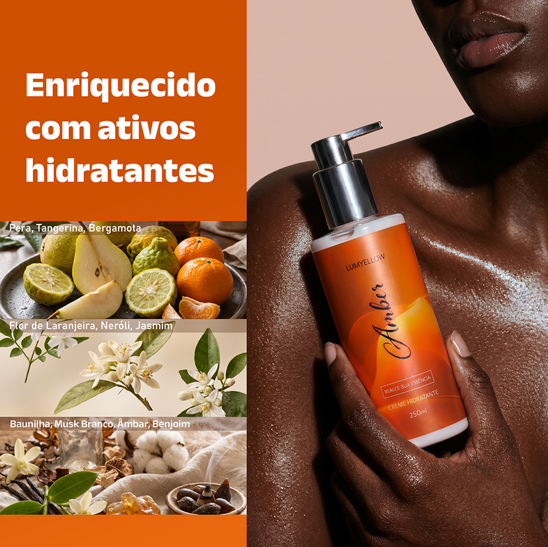 Creme Hidratante Amber・Hidratação Quente - 250ml