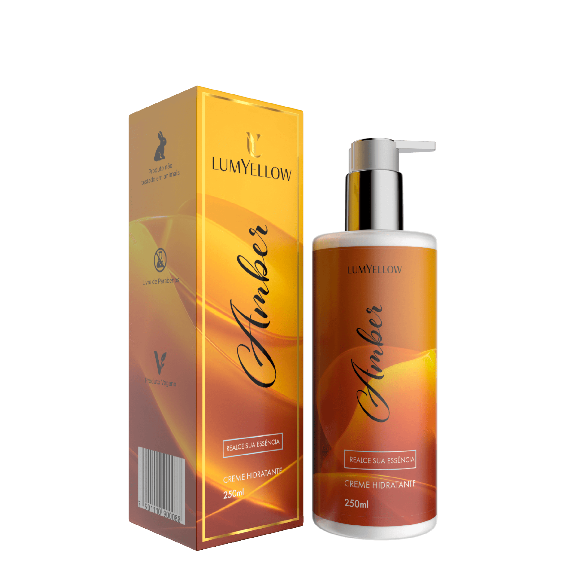 Creme Corporal Amber 250ml - Lumyellow