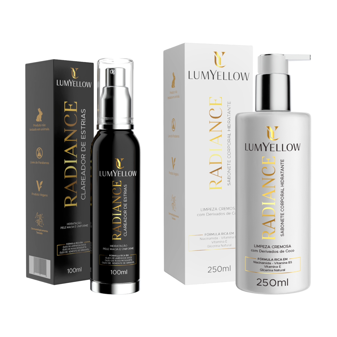 Kit Clareador Radiance Óleo clareador + Sabonete hidratante