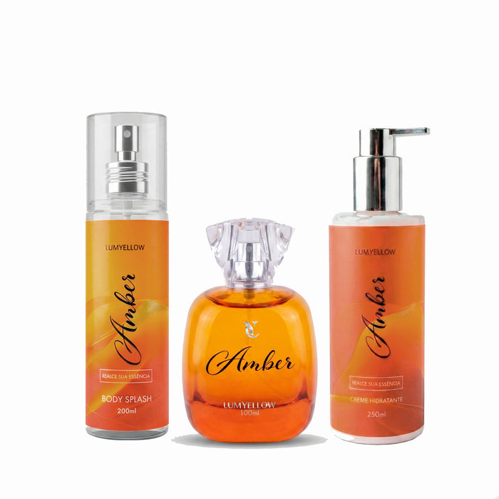 Kit Amber・ Ritual Completo de Perfumação e Hidratação