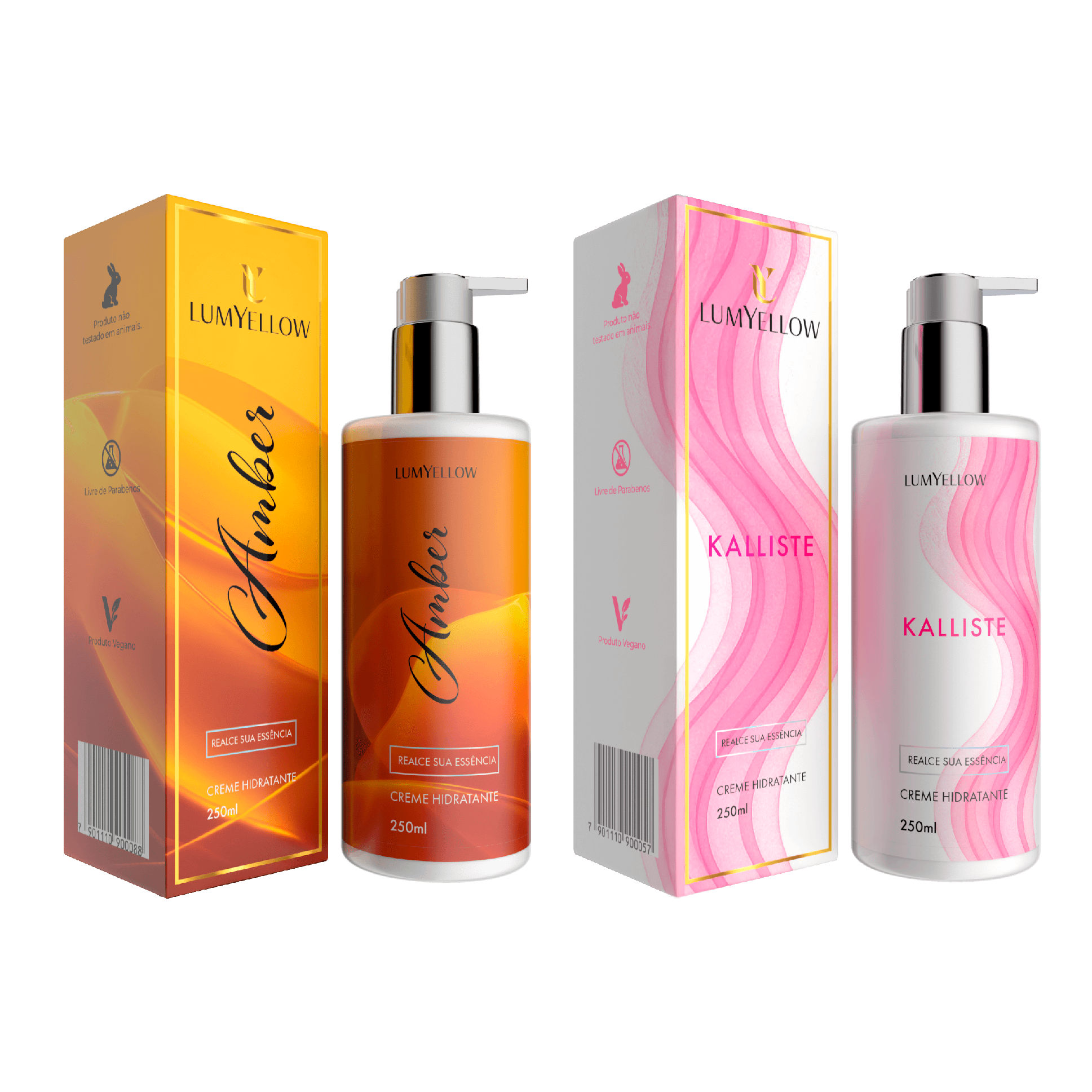 Kit Creme hidratante Kalliste + Amber